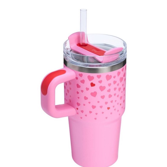 New Stanley Sweet Hearts X Target Exclusive Pink Valentine 20 oz Tumbler 2024 - Picture 3 of 6